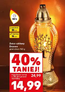 Kaufland Znicz szklany Drzewo oferta