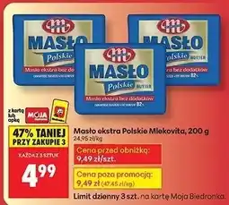Biedronka Masło ekstra Polskie Mlekowita Mlekovita oferta