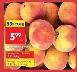 Biedronka Brzoskwinia na wagę Brak oferta