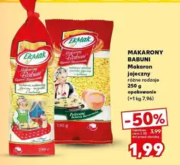 Kaufland Makaron jajeczny Babuni różne rodzaje Ekmak oferta