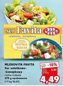 Kaufland Ser Mlekovita Favita sałatkowo-kanapkowy oferta