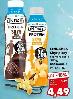 Kaufland Napój Lindahls Skyr Pitny proteinowy oferta