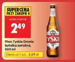 Biedronka Piwo Tyskie Gronie butelka zwrotna, 500 ml oferta