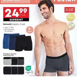 Biedronka Bokserki męskie, 3-pak oferta