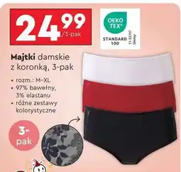 Biedronka Majtki damskie z koronką, 3-pak oferta