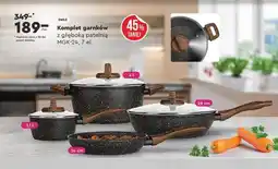 Biedronka Komplet garnków z głęboką patelnią MGK-24, 7 el oferta