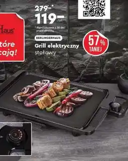 Biedronka BERLINGERHAUS Grill elektryczny stołowy oferta