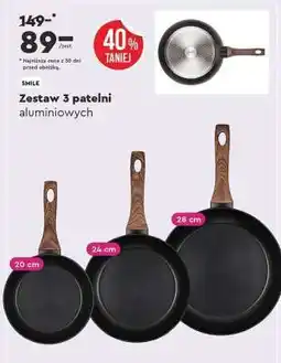 Biedronka Zestaw 3 patelni oferta