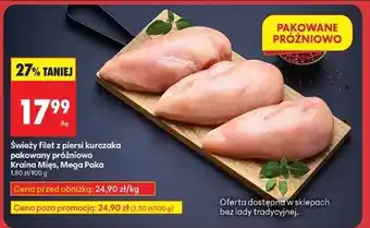 Biedronka Świeży Filet z piersi kurczaka pakowany próżniowo oferta
