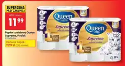 Biedronka PAPIER TOALETOWY QUEEN SUPREME, 9 ROLEK oferta