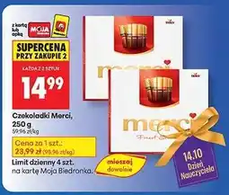 Biedronka Czekoladki Merci, 250 g oferta