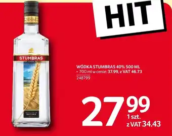 Selgros Wódka Stumbras oferta