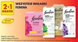 Biedronka Wkładki pure cotton Femina oferta
