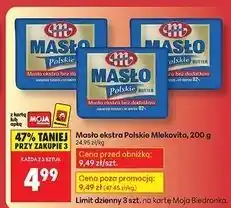 Biedronka Masło ekstra Mlekovita Polskie oferta
