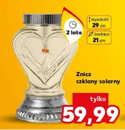 Kaufland Znicz szklany solarny oferta