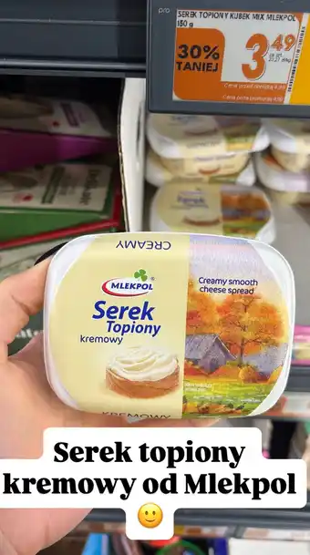 Biedronka Serek topiony kremowy Mlekpol oferta
