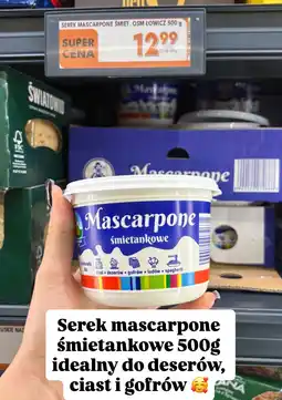 Biedronka Ser mascarpone śmietankowy 500 g Łowicz oferta