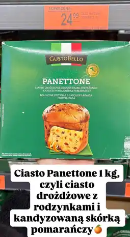 Biedronka Ciasto Panettone 1 kg Gustobello oferta
