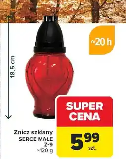 Carrefour Znicz szklany SERCE MAŁE Z-9 oferta