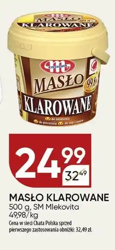 Chata Polska Masło klarowane Mlekovita oferta
