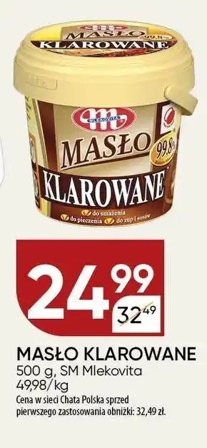 Chata Polska Masło klarowane Mlekovita oferta