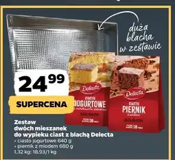Netto Zestaw dwóch mieszanek do wypieku ciast z blachą Delecta oferta