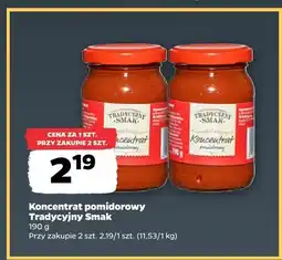 Netto Koncentrat pomidorowy Tradycyjny Smak oferta