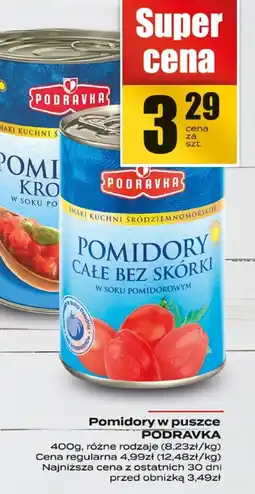 Supeco Pomidory całe bez skórki Podravka oferta