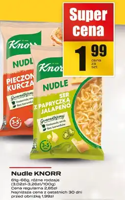 Supeco Zupka błyskawiczna Knorr Nudle oferta