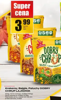 Supeco Krakersy, bajgle, paluchy Dobry Chrup Lajkonik oferta