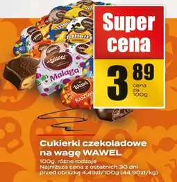 Supeco Cukierki czekoladowe na wagę Wawel oferta
