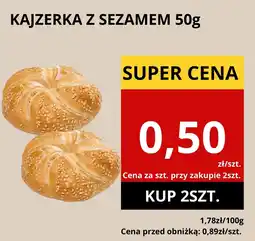 Supeco Bułka kajzerka z sezamem 50g Supeco oferta