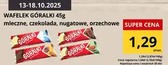 Supeco Wafelek Góralki orzechowe 45g oferta