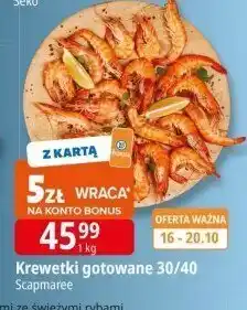 E.Leclerc Owoce morza krewetki gotowane 30/40 Scapigrup oferta