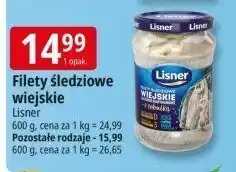 E.Leclerc Śledź Filety śledziowe wiejskie Lisner oferta