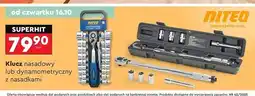 Biedronka Klucz dynamometryczny z nasadkami Niteo Tools oferta