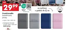 Biedronka Prześcieradlo jersay z gumką 200 x cm oferta