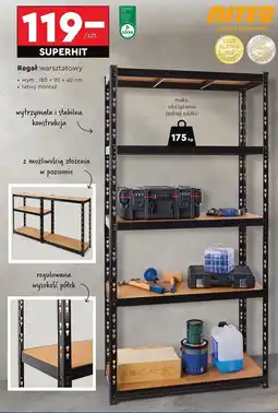 Biedronka Regał 4 półki 180 x 90 40 cm oferta