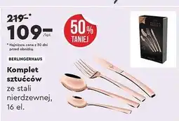 Biedronka Zestaw sztućców rose gold Berlinger Haus oferta