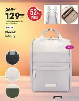 Biedronka Plecak miejski infinity 12l Puccini oferta