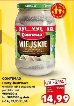 Kaufland Filety śledziowe z suszonymi pomidorami Contimax oferta