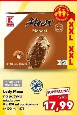 Kaufland Lód w czekoladzie mlecznej z migdałami K-Classic oferta