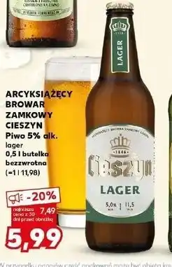 Kaufland Piwo Cieszyn Lager oferta