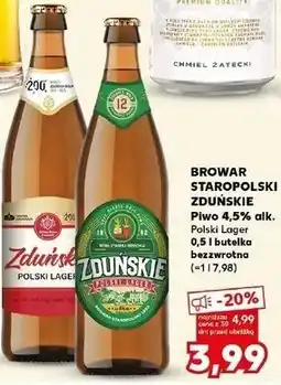 Kaufland Piwo Zduńskie Polski Lager oferta