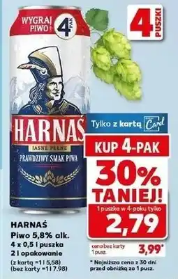 Kaufland Piwo Harnaś Jasne Pełne oferta