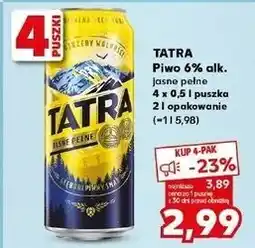 Kaufland Piwo Tatra Jasne Pełne oferta