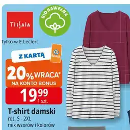 E.Leclerc T-shirt damski s-2xl Tissaia oferta