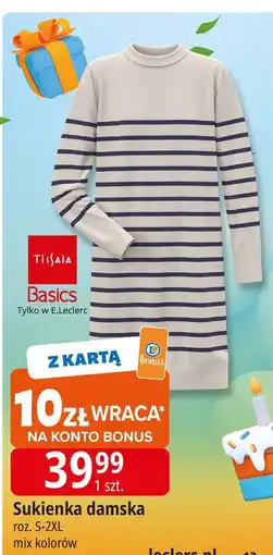 E.Leclerc Sukienka damska s-2xl Tissaia oferta