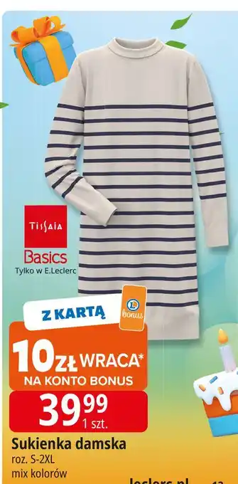 E.Leclerc Sukienka damska s-2xl Tissaia oferta