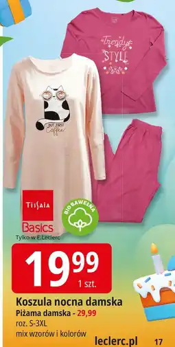 E.Leclerc Piżama damska s-3xl Tissaia oferta